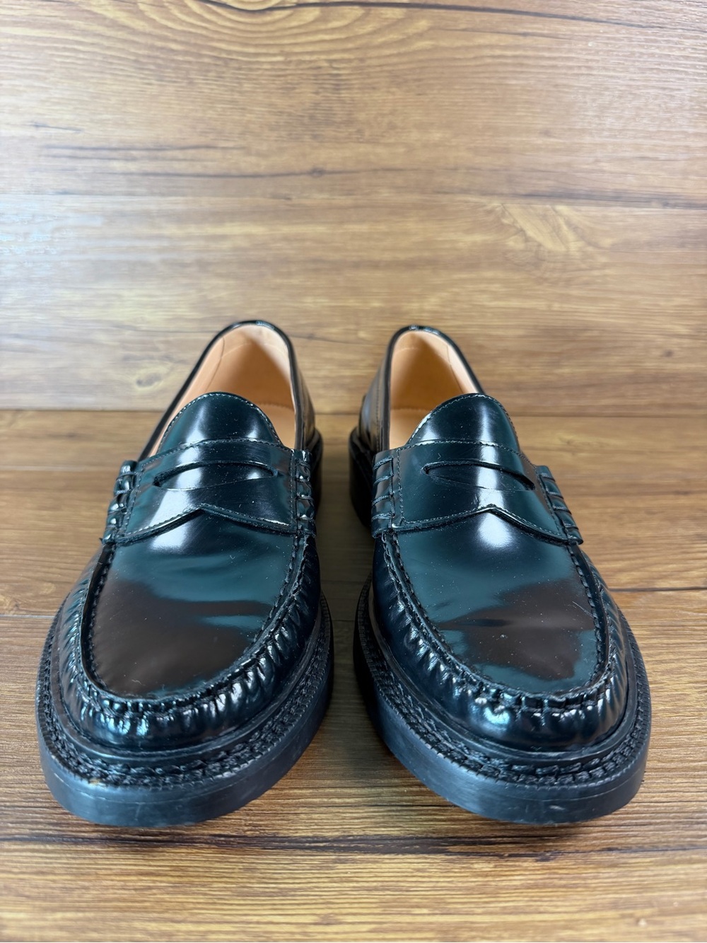 J.Crew Winona Penny Loafers Women’s Size 9 Slip-On Shoes Leather Black - Picture 5 of 11